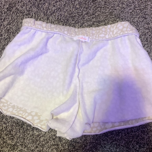 beige cheetah print pajama shorts - Picture 4 of 4